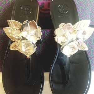 Tory Burch Jelly Slip Ons